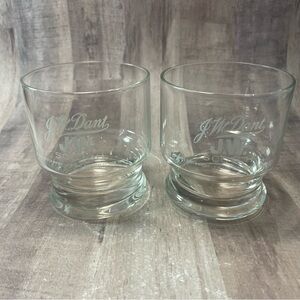 Set of 2 - J.W. DANT WHISKEY GLASSES J.W. Scotch Rocks Glasses